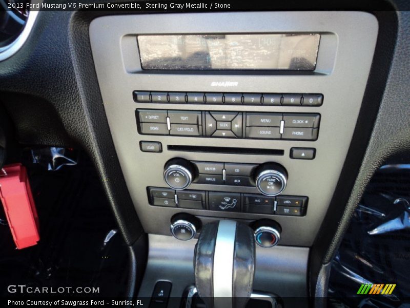 Sterling Gray Metallic / Stone 2013 Ford Mustang V6 Premium Convertible