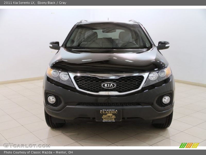 Ebony Black / Gray 2011 Kia Sorento LX