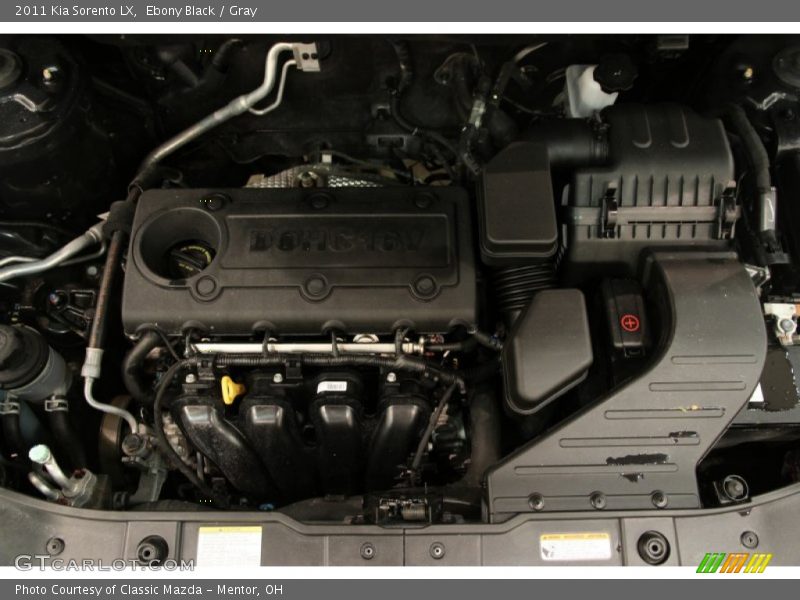  2011 Sorento LX Engine - 2.4 Liter DOHC 16-Valve Dual CVVT 4 Cylinder