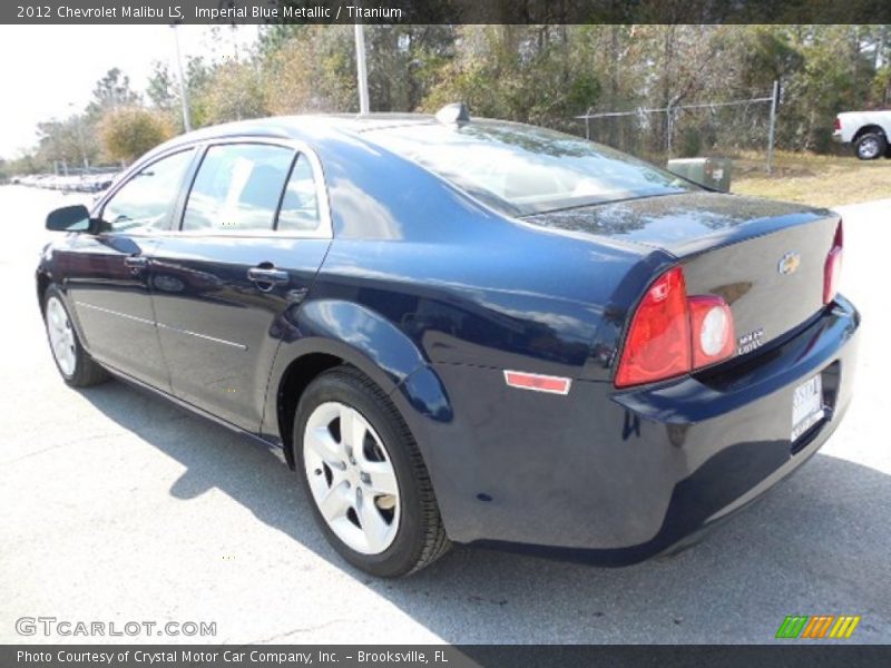 Imperial Blue Metallic / Titanium 2012 Chevrolet Malibu LS