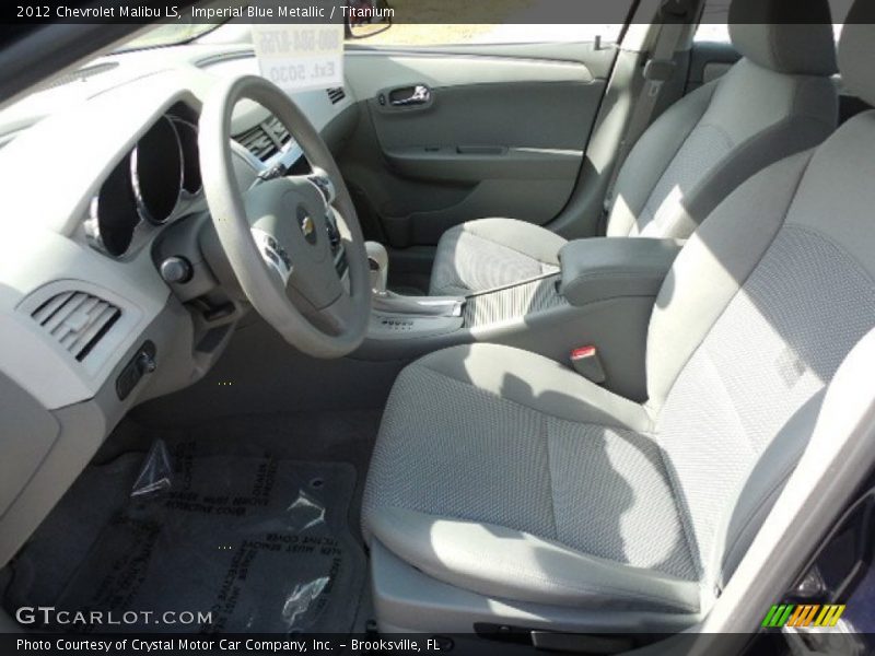 Imperial Blue Metallic / Titanium 2012 Chevrolet Malibu LS