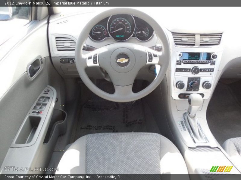 Imperial Blue Metallic / Titanium 2012 Chevrolet Malibu LS