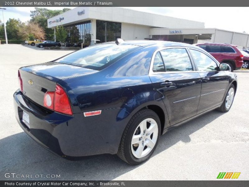 Imperial Blue Metallic / Titanium 2012 Chevrolet Malibu LS