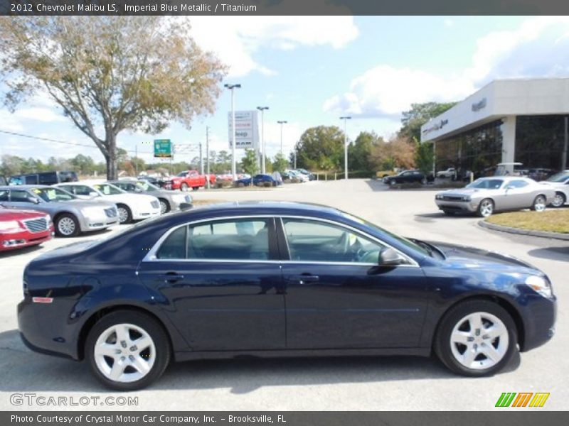 Imperial Blue Metallic / Titanium 2012 Chevrolet Malibu LS