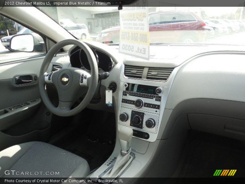Imperial Blue Metallic / Titanium 2012 Chevrolet Malibu LS