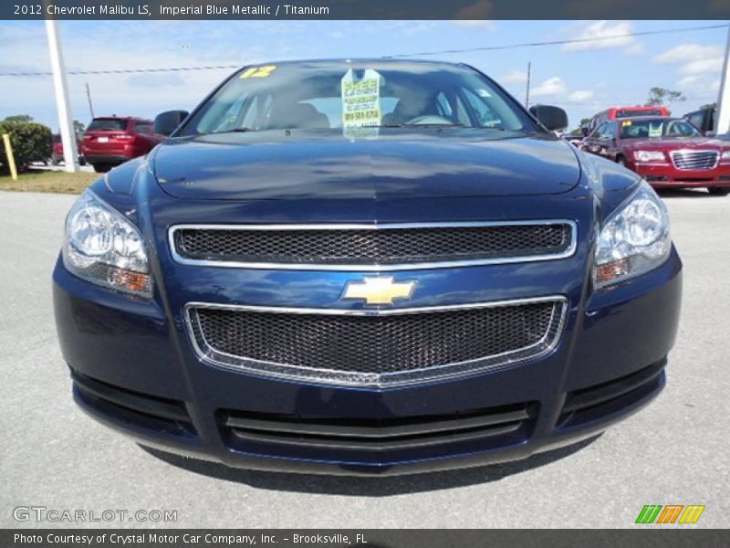 Imperial Blue Metallic / Titanium 2012 Chevrolet Malibu LS