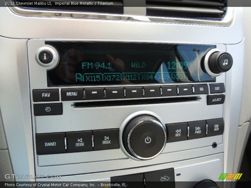 Imperial Blue Metallic / Titanium 2012 Chevrolet Malibu LS