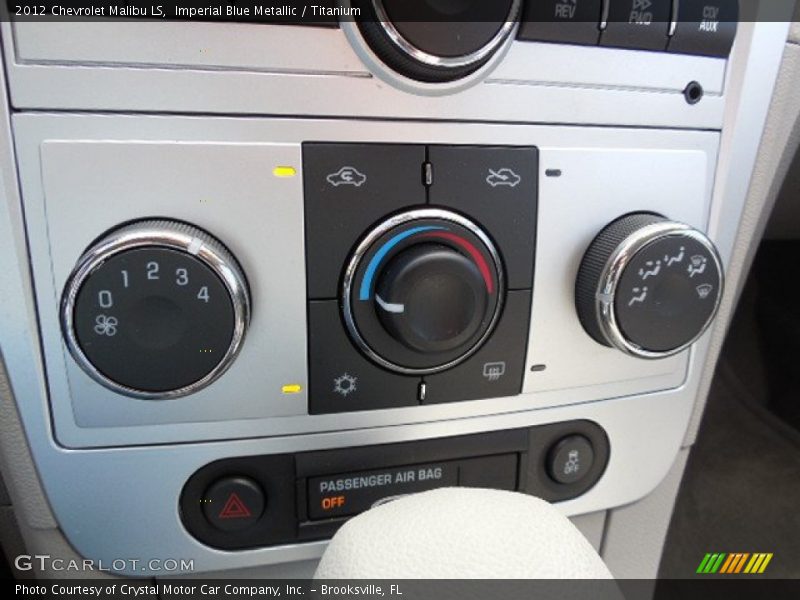Imperial Blue Metallic / Titanium 2012 Chevrolet Malibu LS