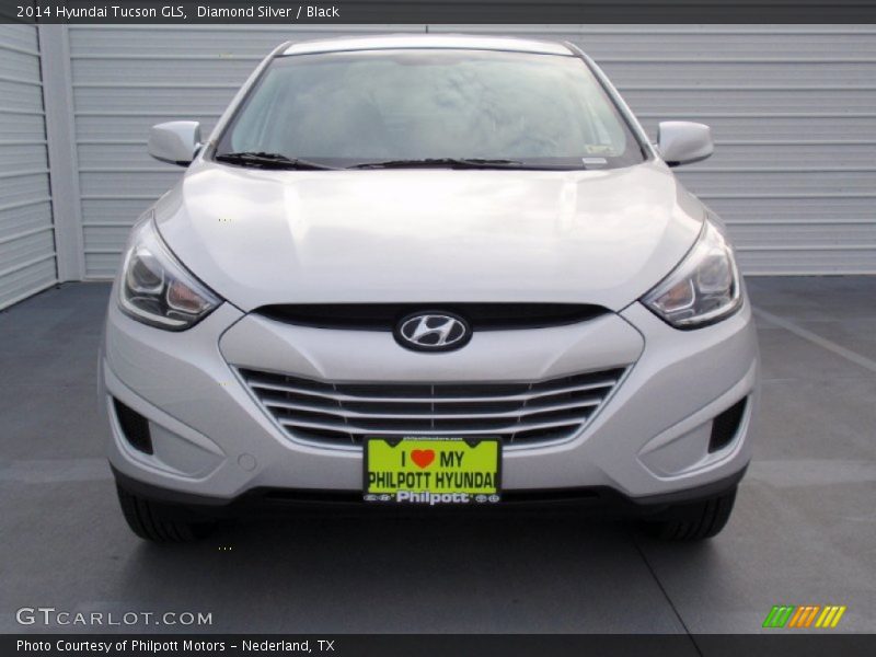 Diamond Silver / Black 2014 Hyundai Tucson GLS