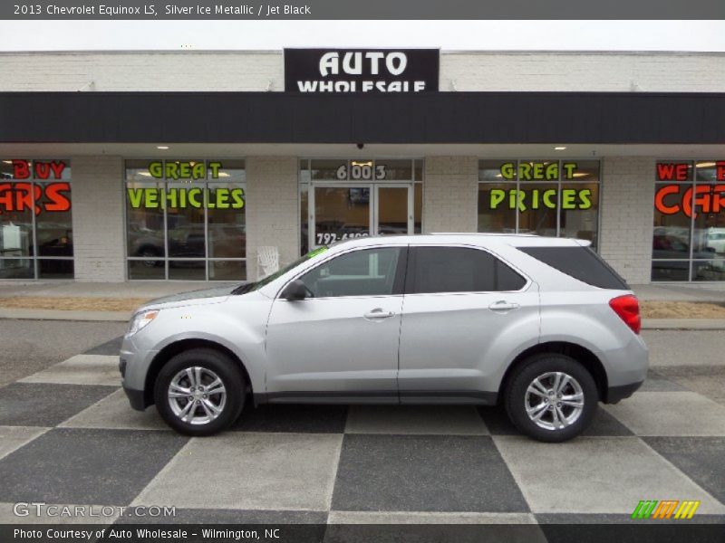 Silver Ice Metallic / Jet Black 2013 Chevrolet Equinox LS