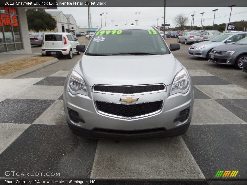 Silver Ice Metallic / Jet Black 2013 Chevrolet Equinox LS