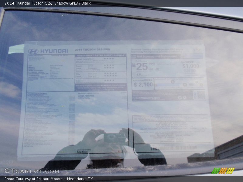 Shadow Gray / Black 2014 Hyundai Tucson GLS