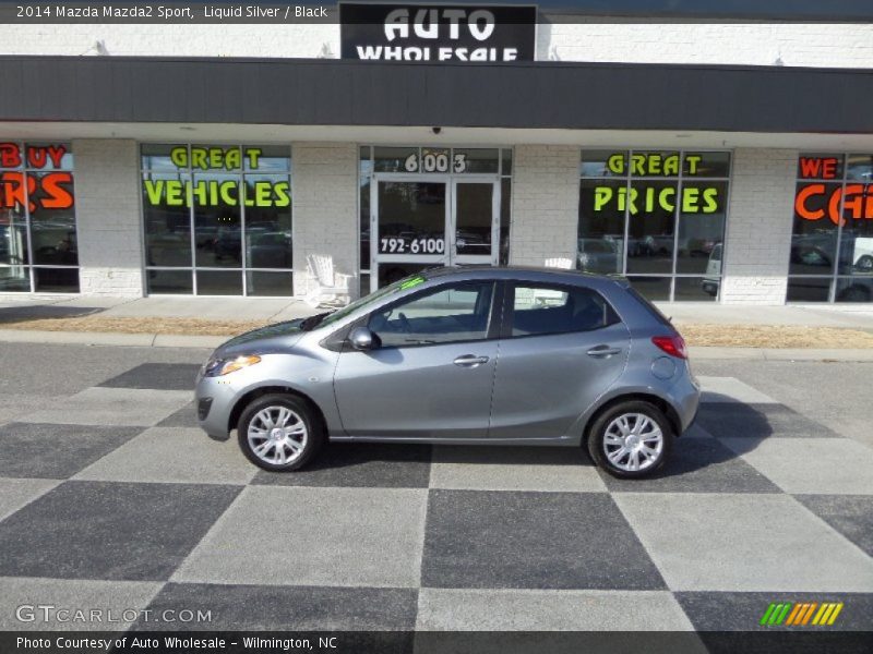 Liquid Silver / Black 2014 Mazda Mazda2 Sport