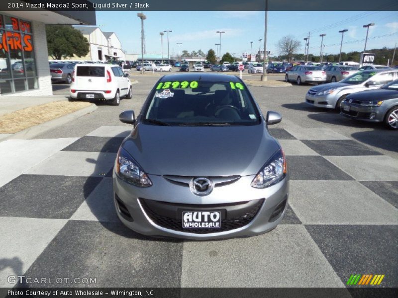 Liquid Silver / Black 2014 Mazda Mazda2 Sport