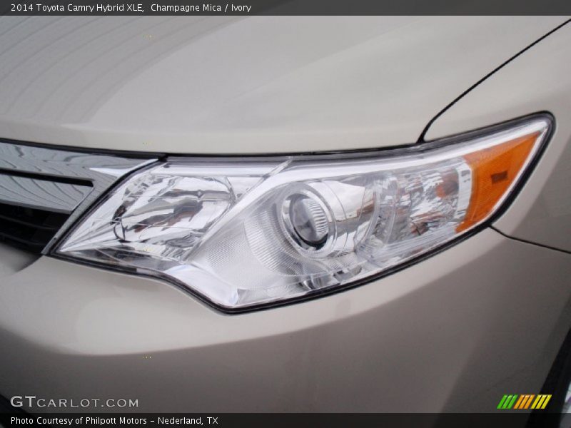 Champagne Mica / Ivory 2014 Toyota Camry Hybrid XLE