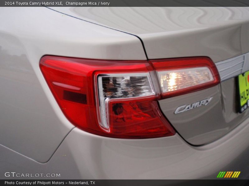 Champagne Mica / Ivory 2014 Toyota Camry Hybrid XLE