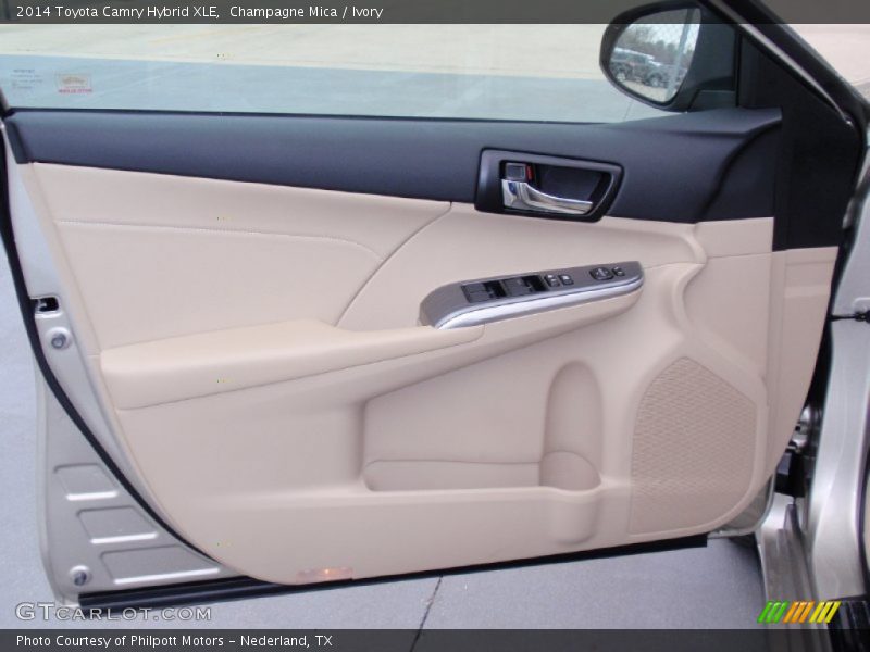 Champagne Mica / Ivory 2014 Toyota Camry Hybrid XLE