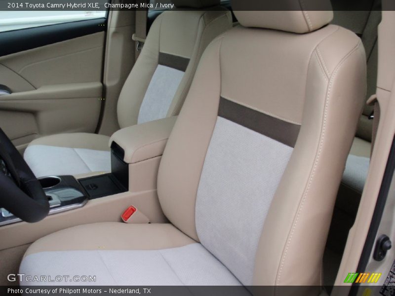 Champagne Mica / Ivory 2014 Toyota Camry Hybrid XLE