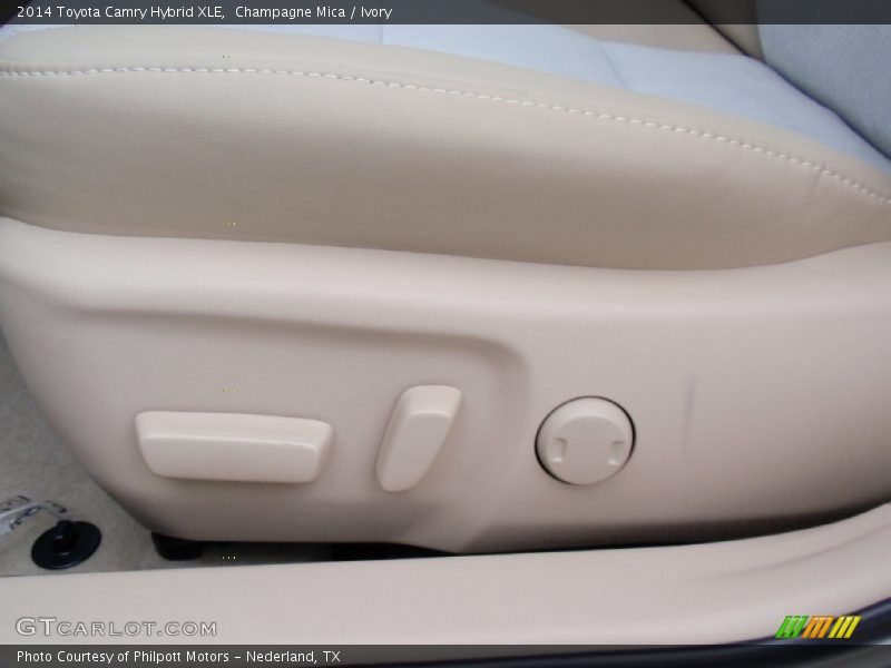 Champagne Mica / Ivory 2014 Toyota Camry Hybrid XLE