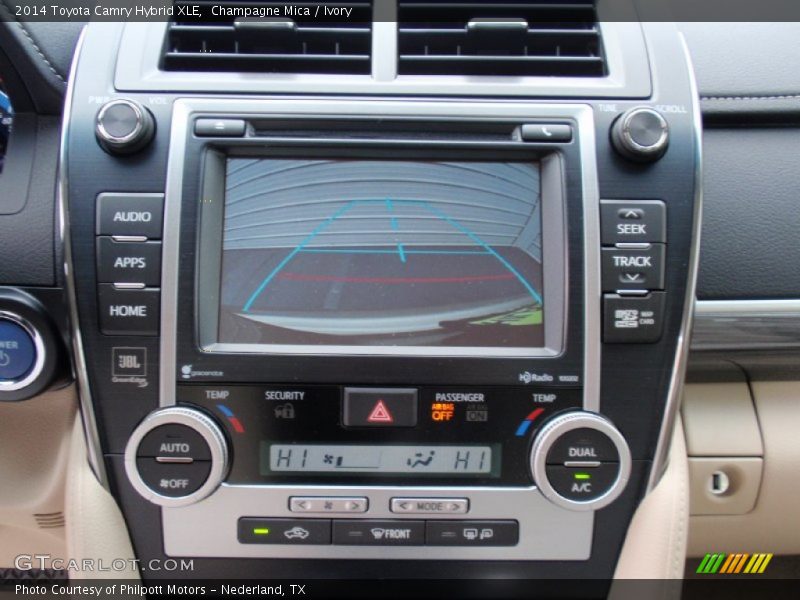 Champagne Mica / Ivory 2014 Toyota Camry Hybrid XLE