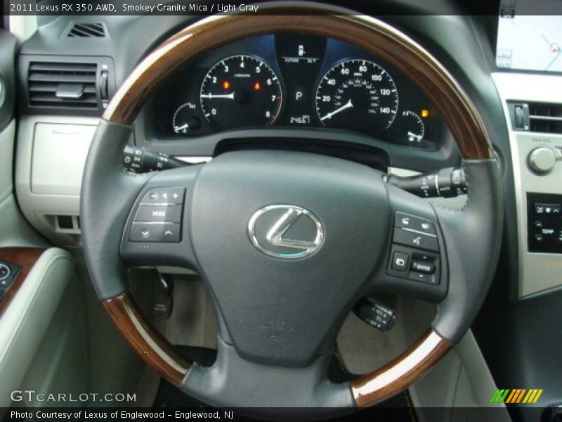 Smokey Granite Mica / Light Gray 2011 Lexus RX 350 AWD