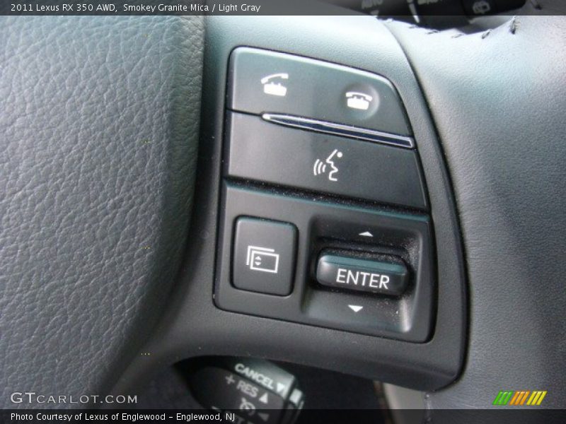 Smokey Granite Mica / Light Gray 2011 Lexus RX 350 AWD