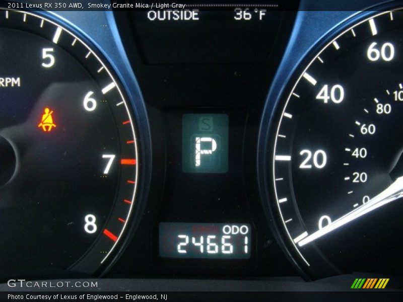 Smokey Granite Mica / Light Gray 2011 Lexus RX 350 AWD