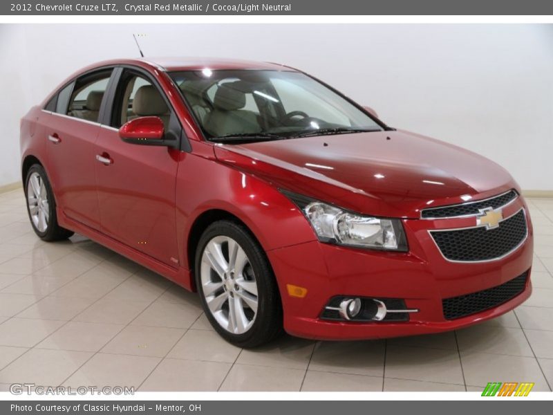 Crystal Red Metallic / Cocoa/Light Neutral 2012 Chevrolet Cruze LTZ