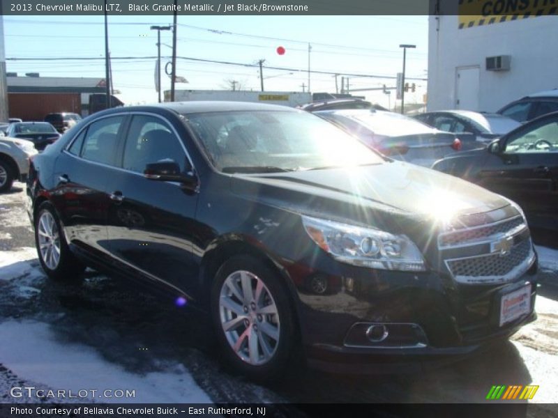 Black Granite Metallic / Jet Black/Brownstone 2013 Chevrolet Malibu LTZ