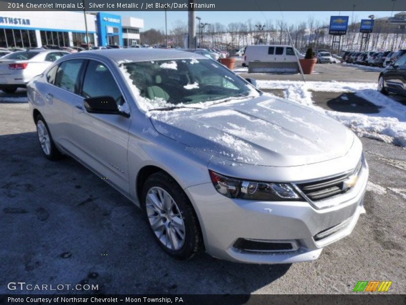 Silver Ice Metallic / Jet Black/Dark Titanium 2014 Chevrolet Impala LS