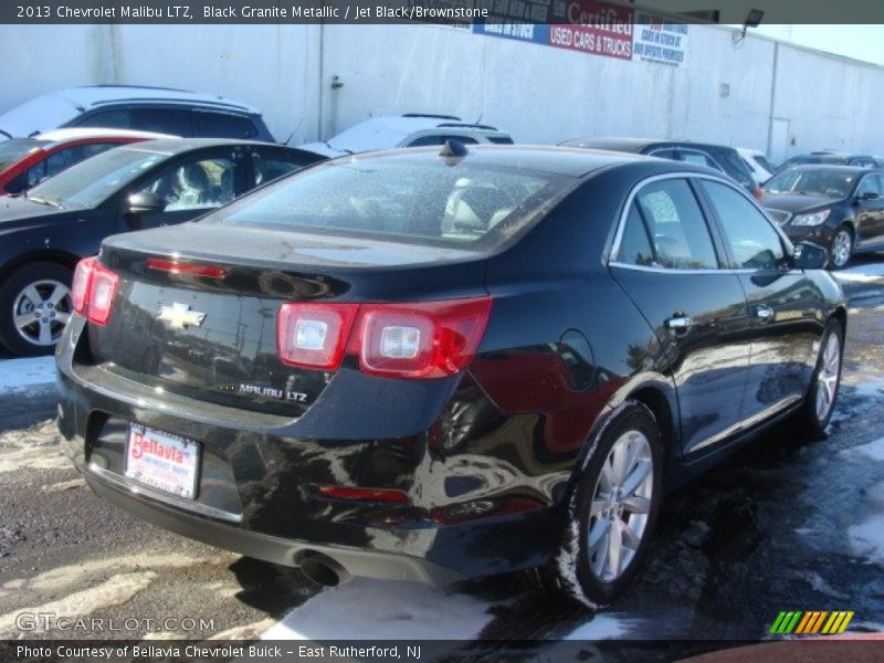 Black Granite Metallic / Jet Black/Brownstone 2013 Chevrolet Malibu LTZ