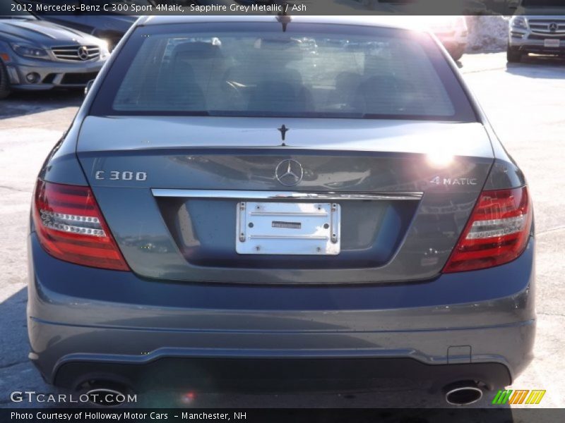 Sapphire Grey Metallic / Ash 2012 Mercedes-Benz C 300 Sport 4Matic