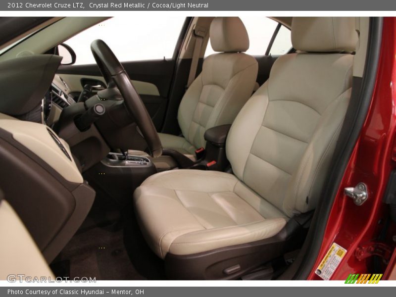 Crystal Red Metallic / Cocoa/Light Neutral 2012 Chevrolet Cruze LTZ