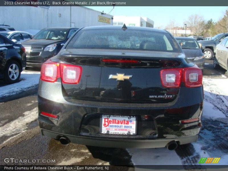 Black Granite Metallic / Jet Black/Brownstone 2013 Chevrolet Malibu LTZ