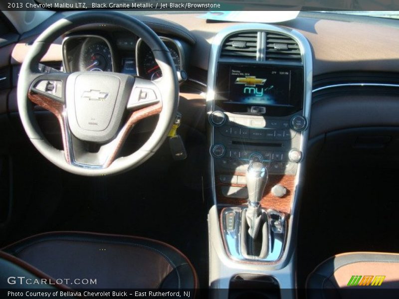 Black Granite Metallic / Jet Black/Brownstone 2013 Chevrolet Malibu LTZ
