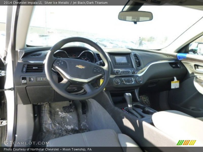Silver Ice Metallic / Jet Black/Dark Titanium 2014 Chevrolet Impala LS