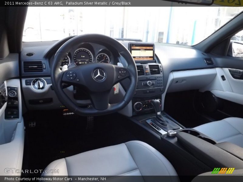 Palladium Silver Metallic / Grey/Black 2011 Mercedes-Benz C 63 AMG