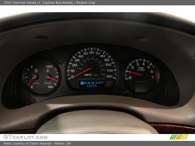 Superior Blue Metallic / Medium Gray 2004 Chevrolet Impala LS