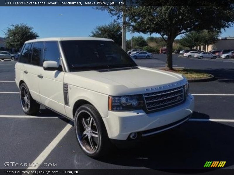 Alaska White / Jet Black 2010 Land Rover Range Rover Supercharged