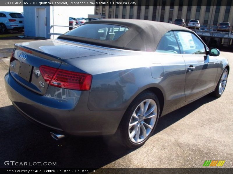 Monsoon Gray Metallic / Titanium Gray 2014 Audi A5 2.0T quattro Cabriolet