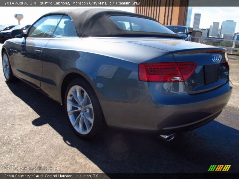 Monsoon Gray Metallic / Titanium Gray 2014 Audi A5 2.0T quattro Cabriolet