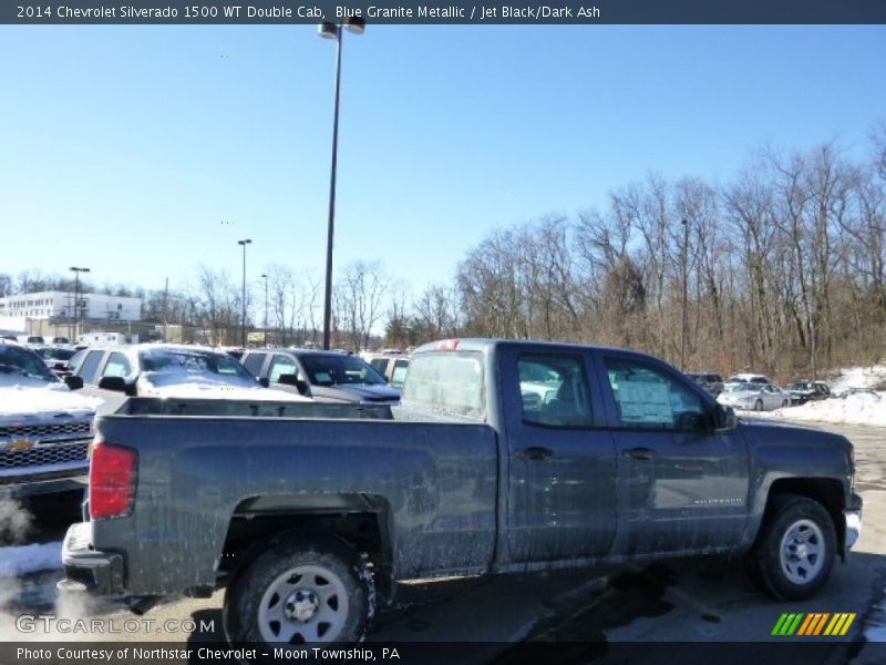 Blue Granite Metallic / Jet Black/Dark Ash 2014 Chevrolet Silverado 1500 WT Double Cab