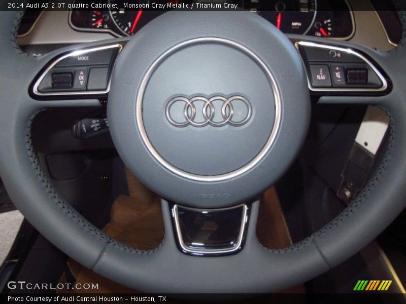 Monsoon Gray Metallic / Titanium Gray 2014 Audi A5 2.0T quattro Cabriolet