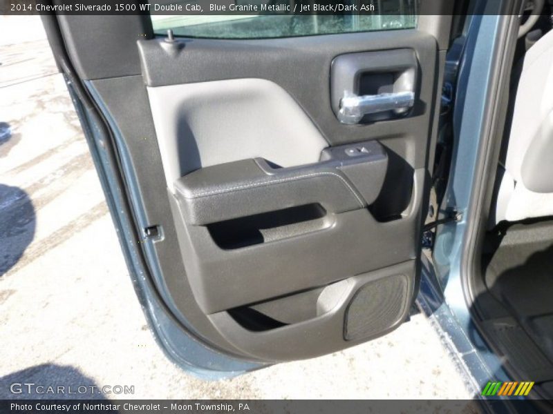 Blue Granite Metallic / Jet Black/Dark Ash 2014 Chevrolet Silverado 1500 WT Double Cab