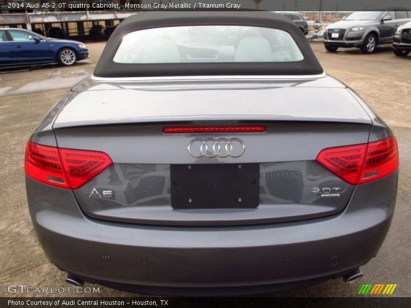Monsoon Gray Metallic / Titanium Gray 2014 Audi A5 2.0T quattro Cabriolet