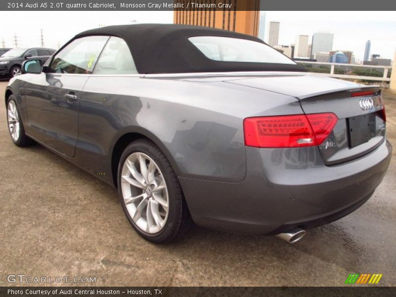 Monsoon Gray Metallic / Titanium Gray 2014 Audi A5 2.0T quattro Cabriolet