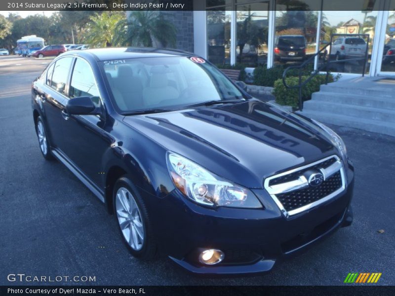 Deep Indigo Pearl / Ivory 2014 Subaru Legacy 2.5i Premium