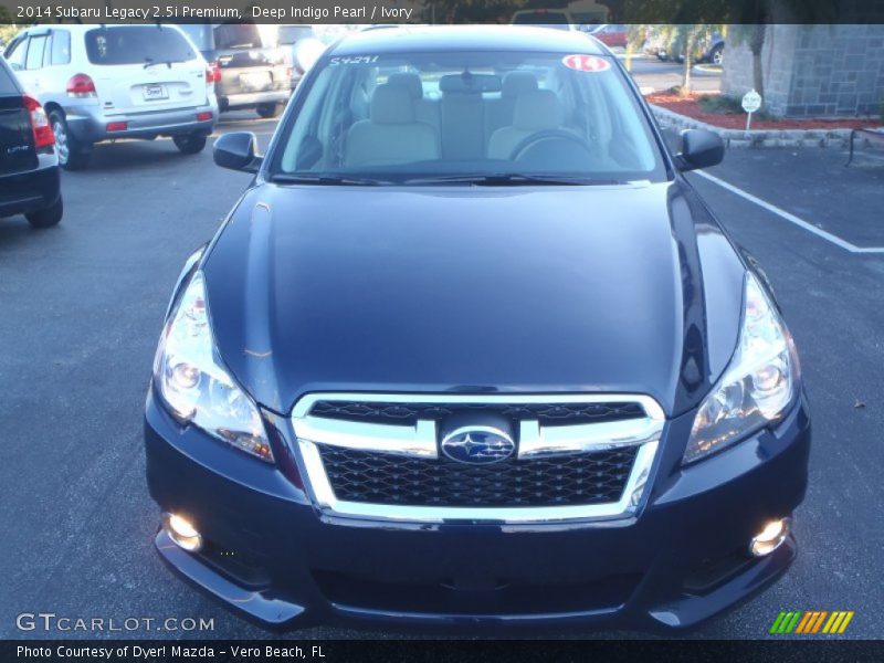Deep Indigo Pearl / Ivory 2014 Subaru Legacy 2.5i Premium
