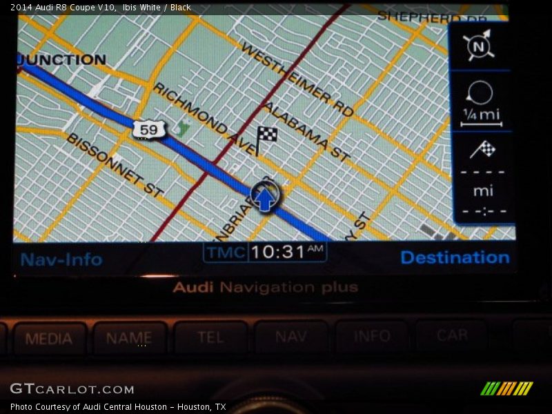 Navigation of 2014 R8 Coupe V10