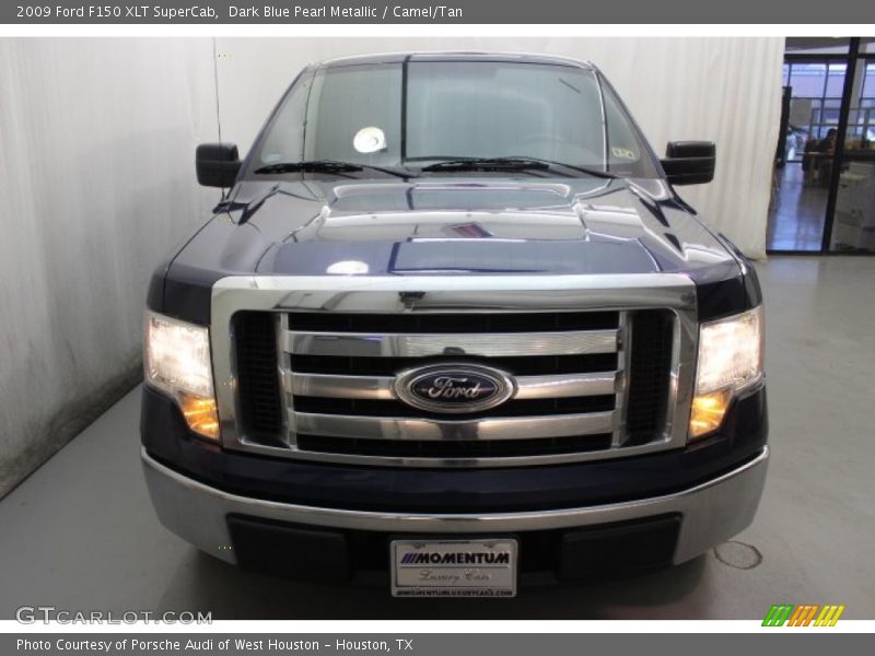 Dark Blue Pearl Metallic / Camel/Tan 2009 Ford F150 XLT SuperCab